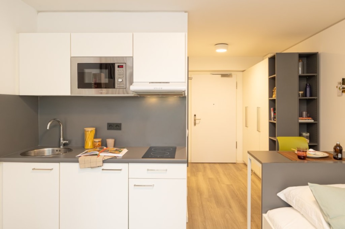 Im Herzen von Frankfurt: Komplett möbliertes, modernes Studentenapartment/Professionals in Gallus, Frankfurt am Main